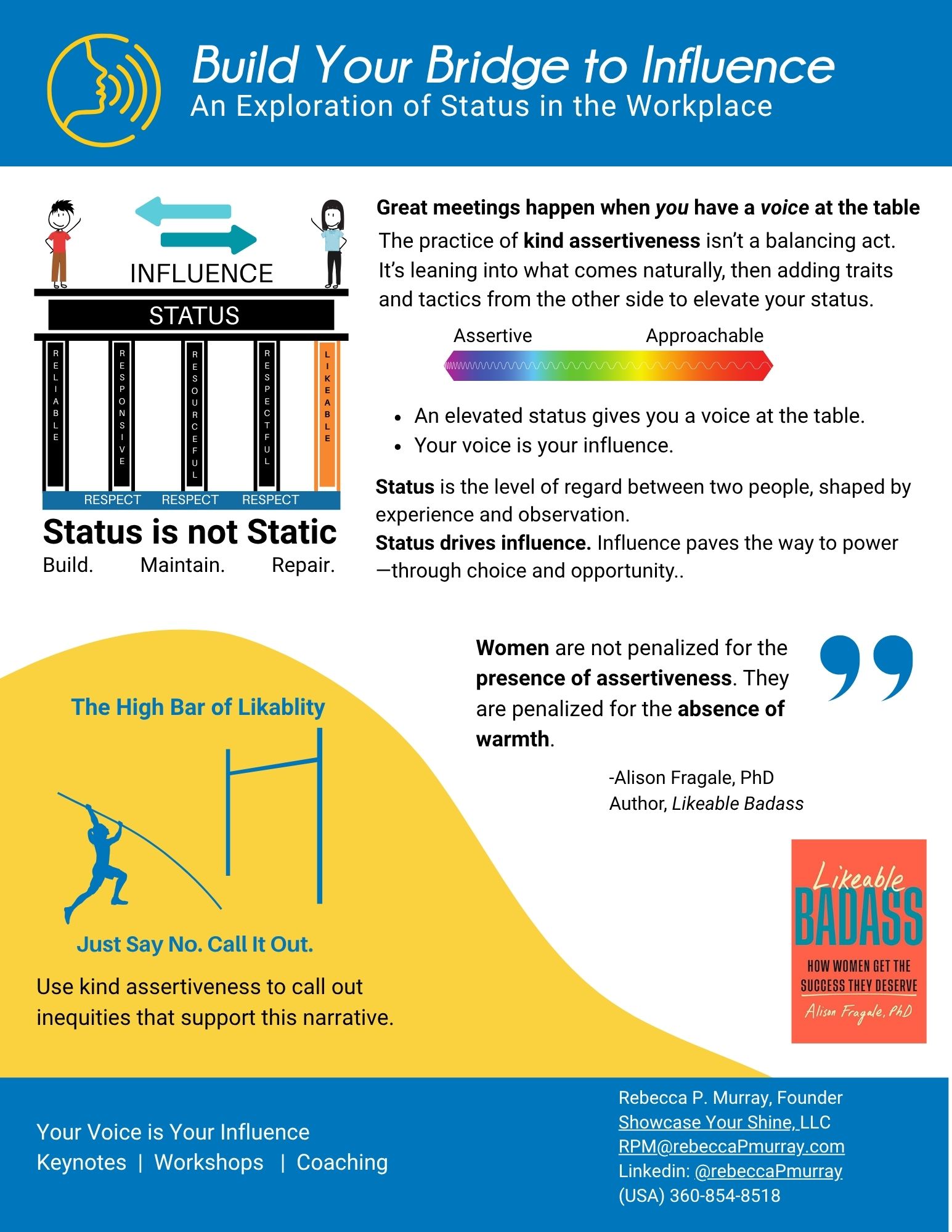 Build Your Bridge to Status Rebecca P. Murray
